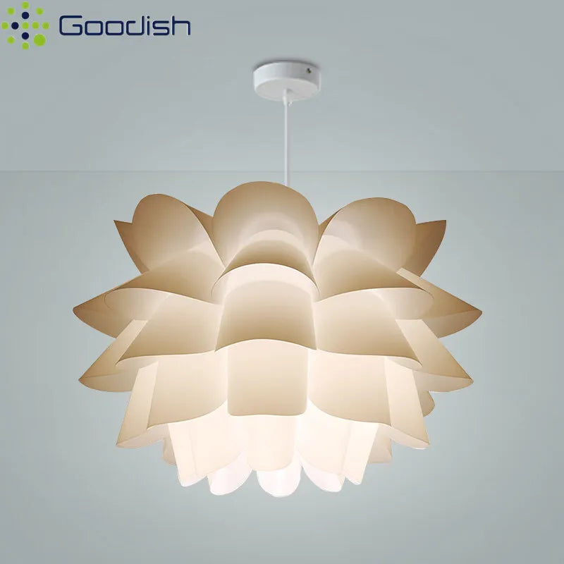 Lotus Ring Light LED Pendant Lamp for Minimalist Dining Rooms Tidesmit