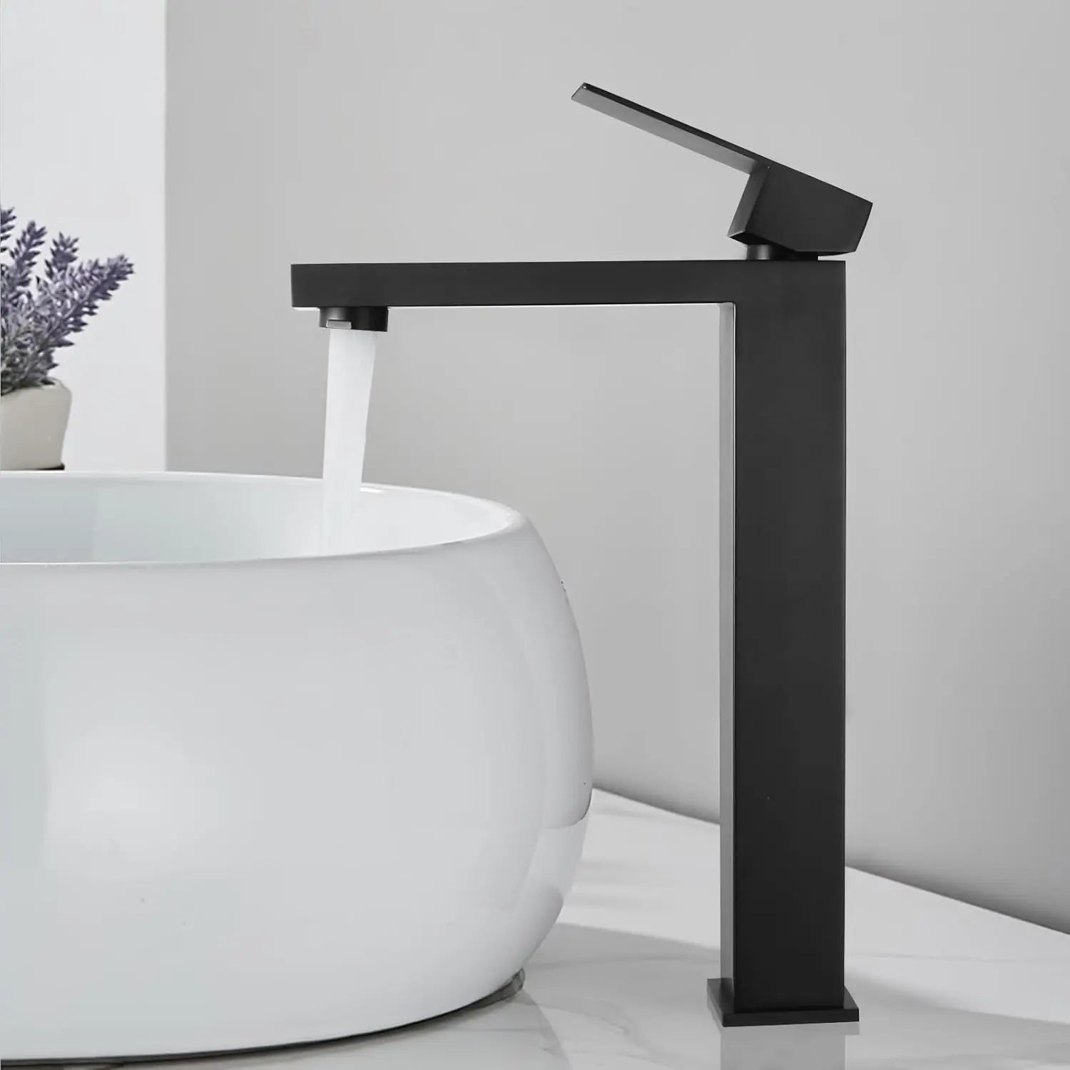 Modern bathroom mixer tap 360° swivel single handle hot and cold water basin mixer sink tap for kitchen and bathroom