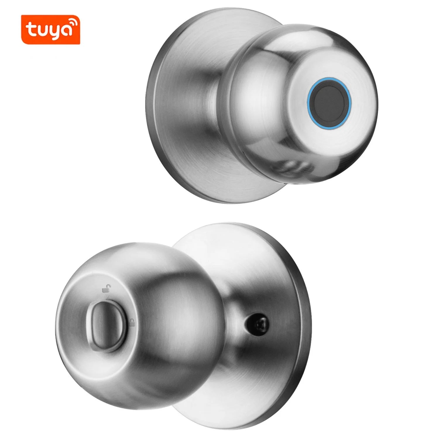 Tuya Smart Lock Fingerprint Key Unlock App Remote Control Intelligent Door Lock Keyless Security Door for Apartment