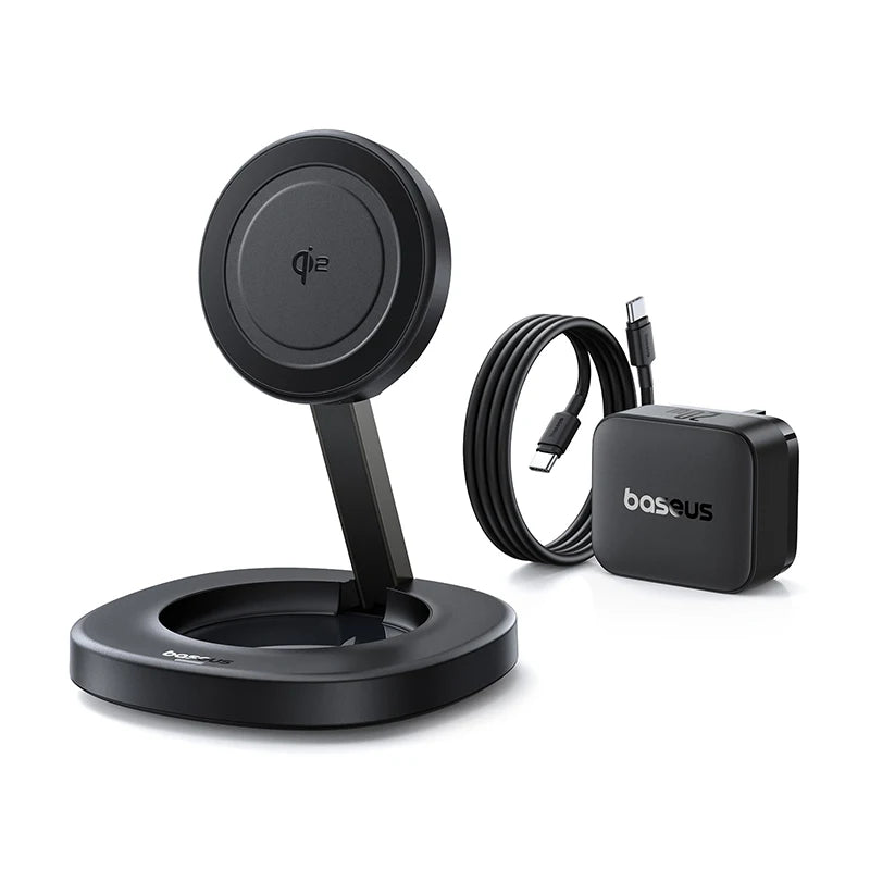 15W Magnetic Wireless Charger Stand - Foldable Qi Certified MagSafe Add 20W UK Plug China Mainland Tidesmit