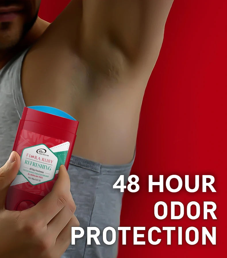 Tidesmit Old Spice aluminum-free deodorant for men with sandalwood scent providing 48-hour odor control.