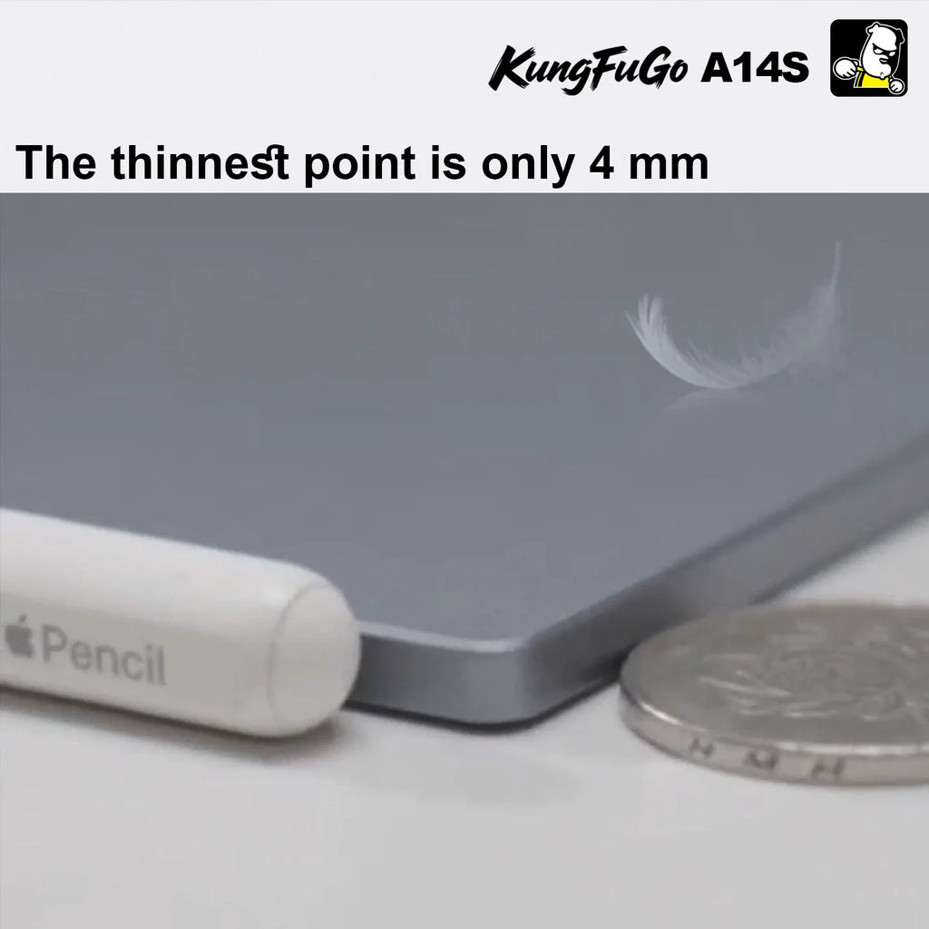KUNGFUGO A14S Portable Monitor 14" 3K Fully Laminated CNC Aluminum Alloy  Single-Cable Expansion Screen