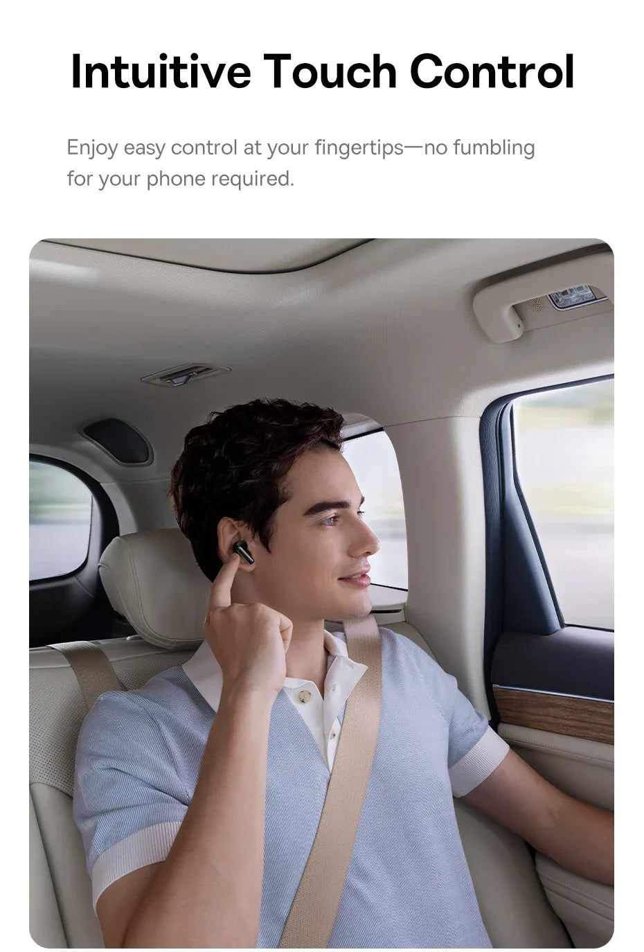 Baseus EP10 Pro ANC Earbuds Wireless Bluetooth 6.0 Earphones 50dB Realtime Adaptive Headphones 6 Mic Hi-Res LDAC IP55 Ear buds Tidesmit