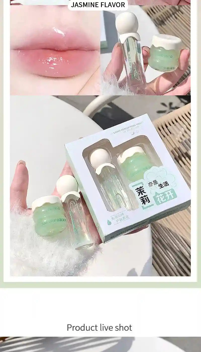 Lip Care Set: Moisturizing Jelly Balm Day & Night Duo by Tidesmit Lip Care Tidesmit