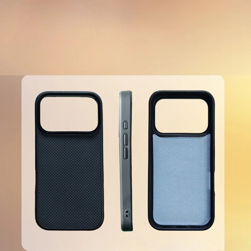 iPhone 17 Pro Max Aramid Fiber Case - Slim Military-Grade Shockproof Cover Tidesmit