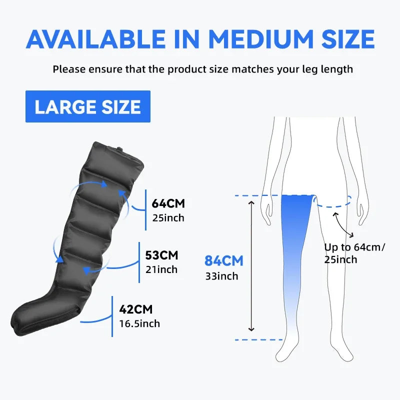 Leg Massager for Circulation: Air Compression Relief by Tidesmit Body Shaping Massage Equipment Tidesmit