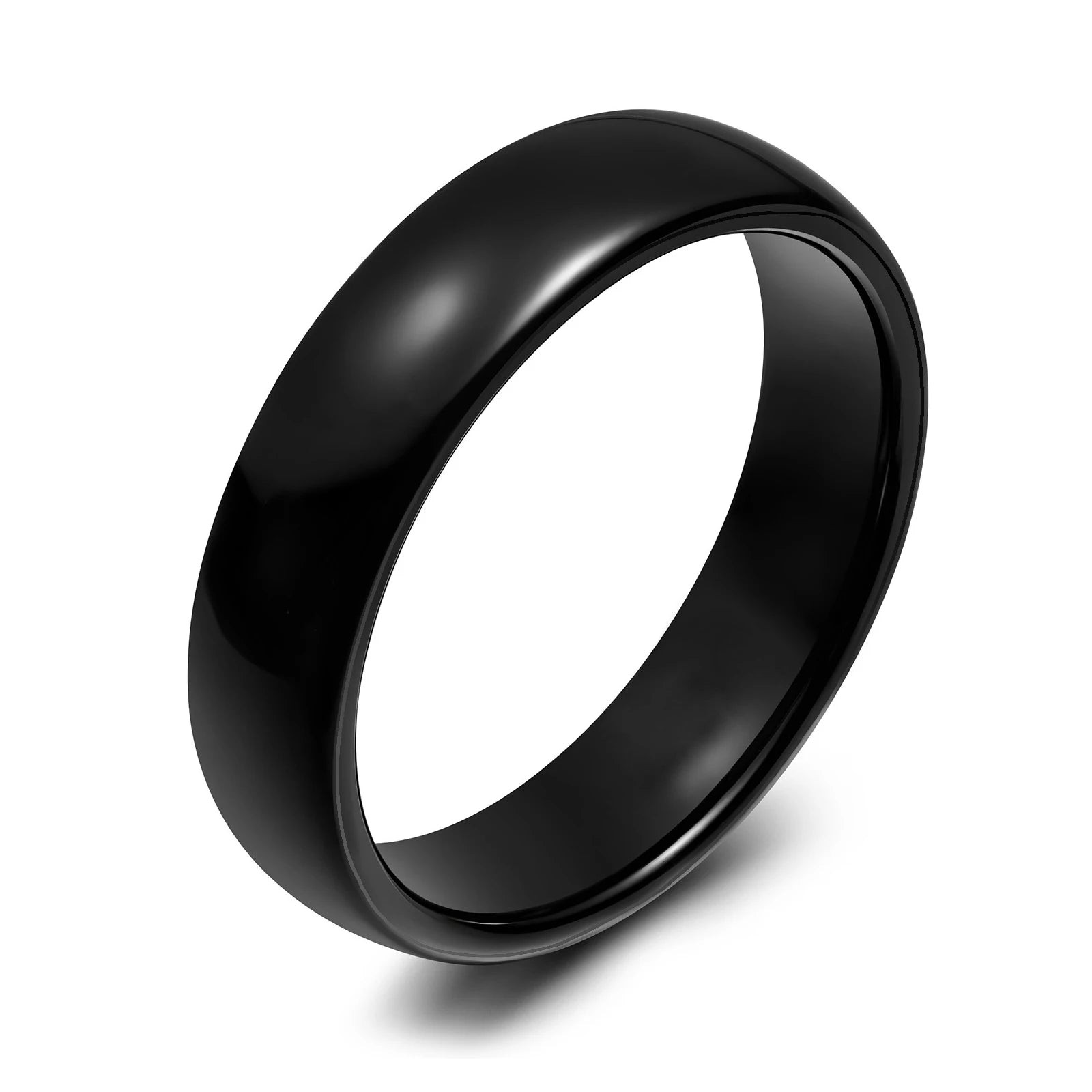 125kHz RFID Rewritable Ceramic Ring - Durable Bio-Compatible Tech Black US SIZE 12 Tidesmit