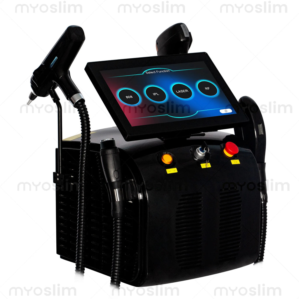 Tidesmit 4-in-1 Ice Platinum Laser Hair Removal machine with 4-wavelength ND:YAG technology for painless treatment