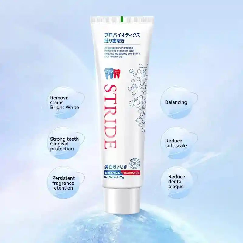 Tidesmit teeth whitening toothpaste for dental calculus removal, bad breath control, and periodontal care.