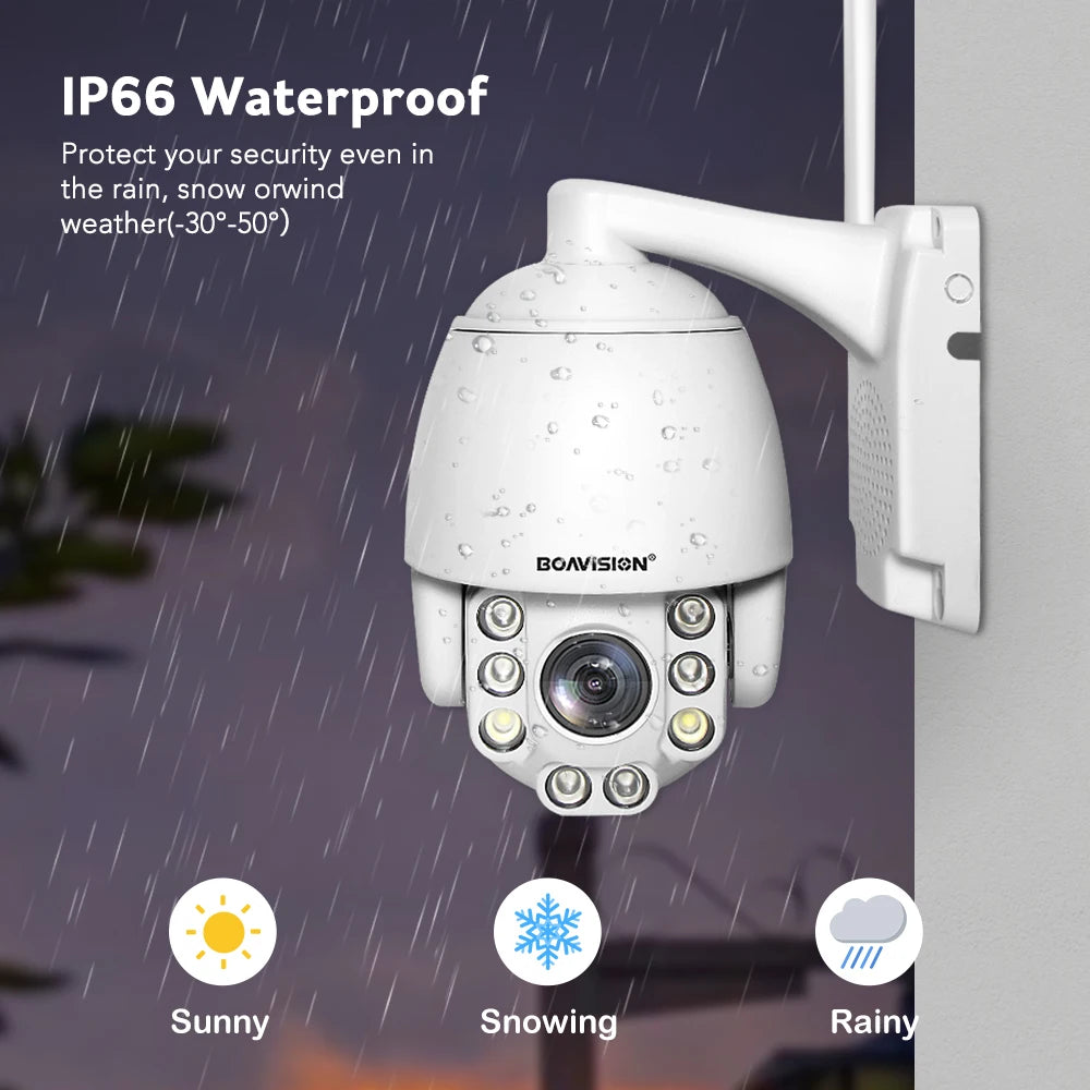 Wifi PTZ IP Camera 8MP 5MP 5X Zoom 4G Two Way Audio AI Auto Tracking  Wireless Camera Outdoor 60m IR Video Home Security Camera