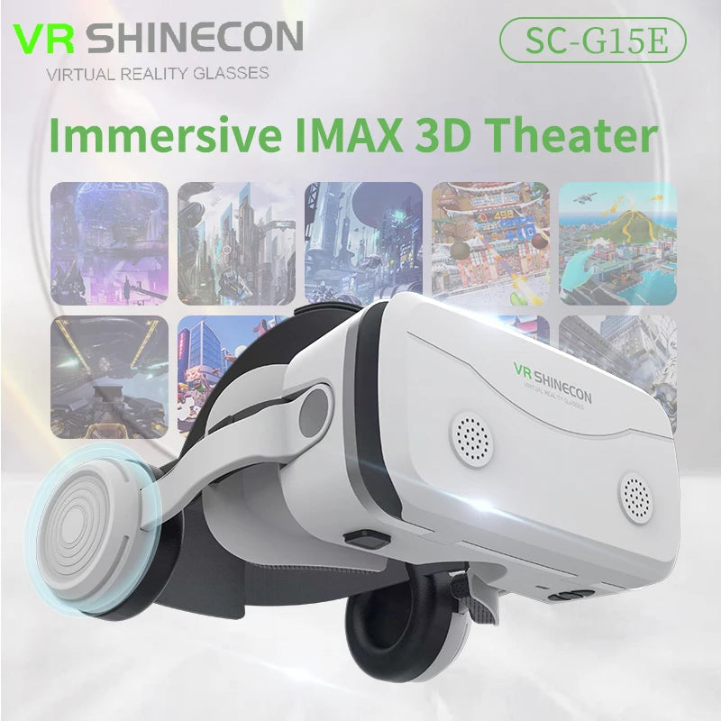 VR Headset for Smartphones - Immersive 3D Glasses with Remote Controller Tidesmit
