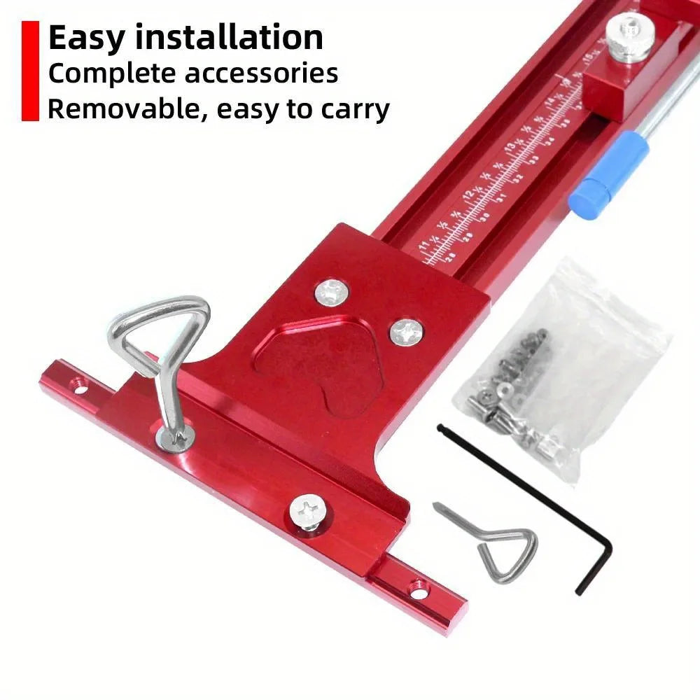 2-in-1 Parallel Guide Rail System Track Saw Angle Clamp,Aluminum Guide for Makita & Festool Rail,Circular Saw Cutting Positioner