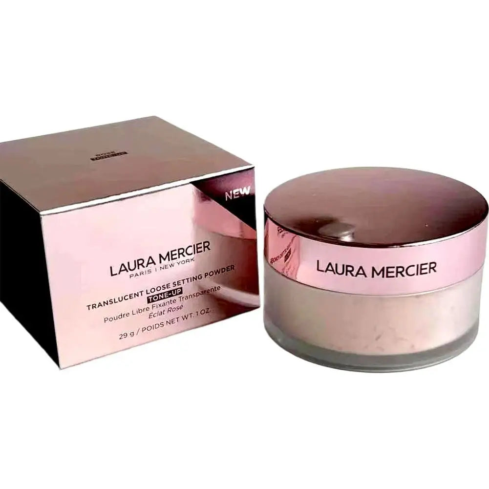 Tidesmit Laura Mercier loose oil control setting powder for sweat-proof matte finish face makeup texture close-up
