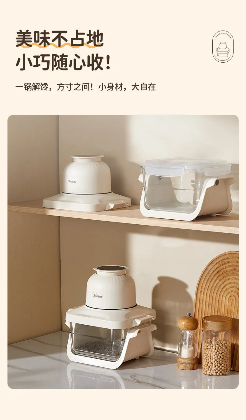 Air fryer household 2026 new visual high boron glass large-capacity frying and baking machine