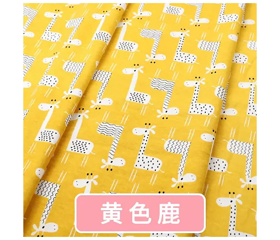 Baby Fabric Knit Jersey Print Fabric Sewing Material for Children's Garment 50*185cm Brocade Fabric Organic Fabric  Knitted