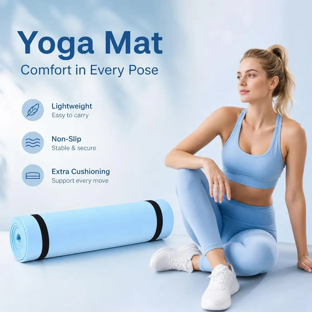 EVA Yoga Mat Anti-skid Sports Exercise Mat for Yoga & Pilates Moistureproof Thickened Camping Picnic Mat Foam Sleeping Pad 2026