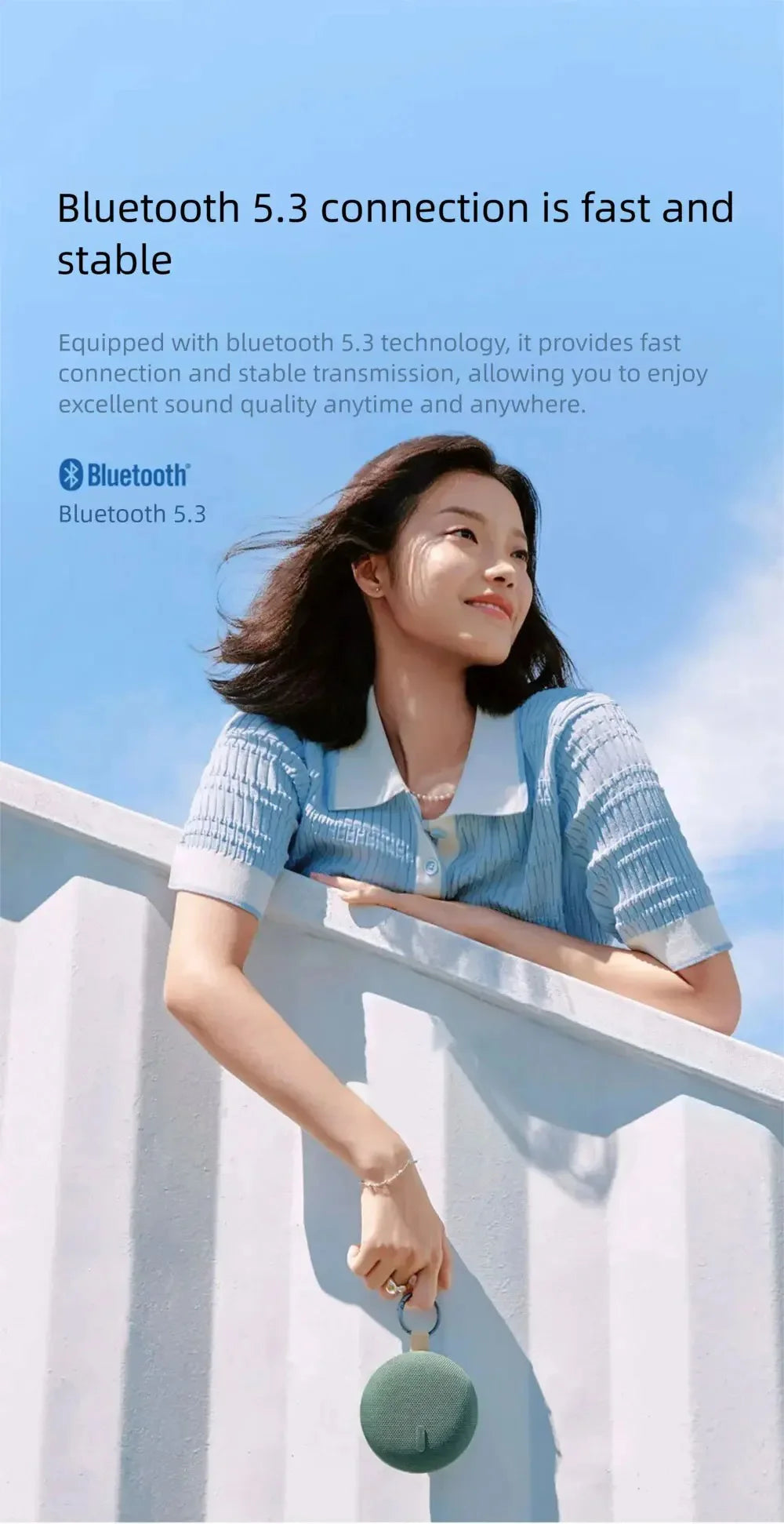 REDMI Bluetooth Speaker 2 Compact size, powerful sound, lightweight and portable for outdoor use CN.