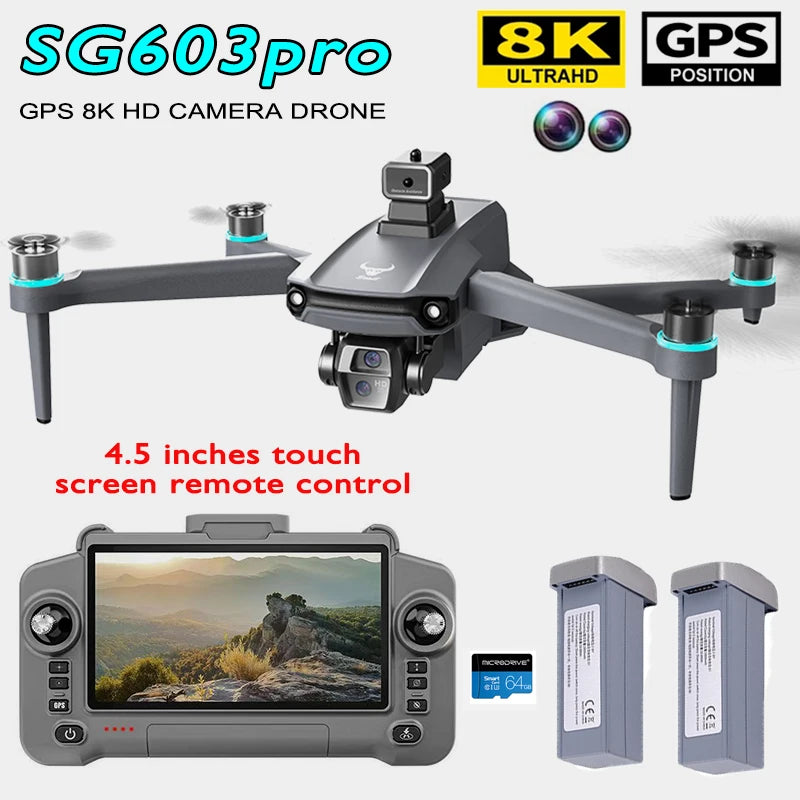 8K GPS Camera Drone with EIS Stabilization and Brushless Motor Tidesmit