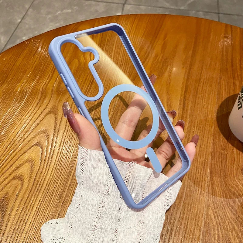 Magnetic Wireless Charging Phone Case for Samsung - Shockproof Cover Tidesmit