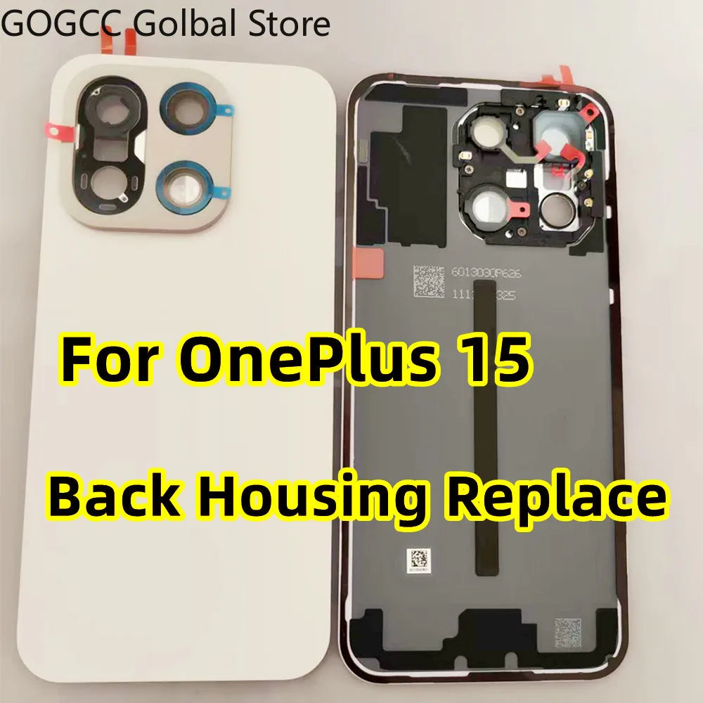 OnePlus 15 Rear Battery Door Replacement Glass With Camera Lens For OnePlus 15 Tidesmit