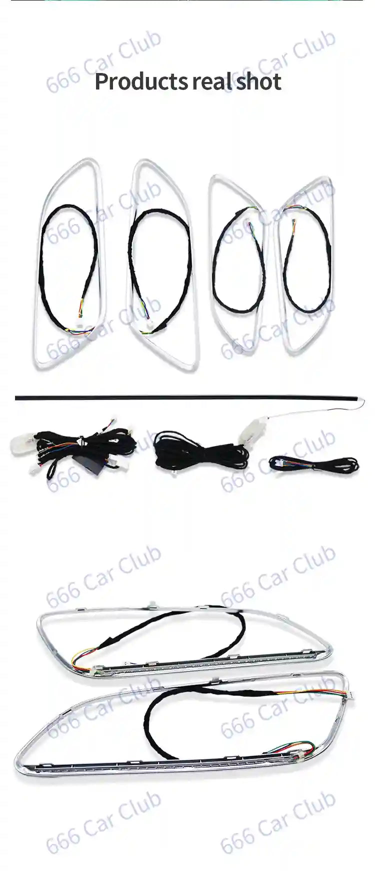 Mercedes-Benz Ambient LED Turbine Vents, 12-Color Interior Lighting Kit Tidesmit