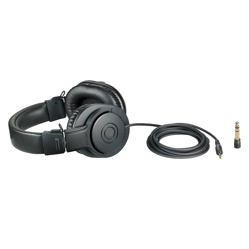Audio Technica ATH M20X Over-Ear Studio Monitor Headphones - Black black Tidesmit