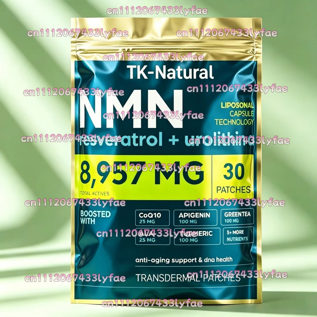 30 Patches NMN Transdermal Patches with Urolithin A, Resveratrol,Alpha Lipoic Acid Cellular Longevity & Energy Support