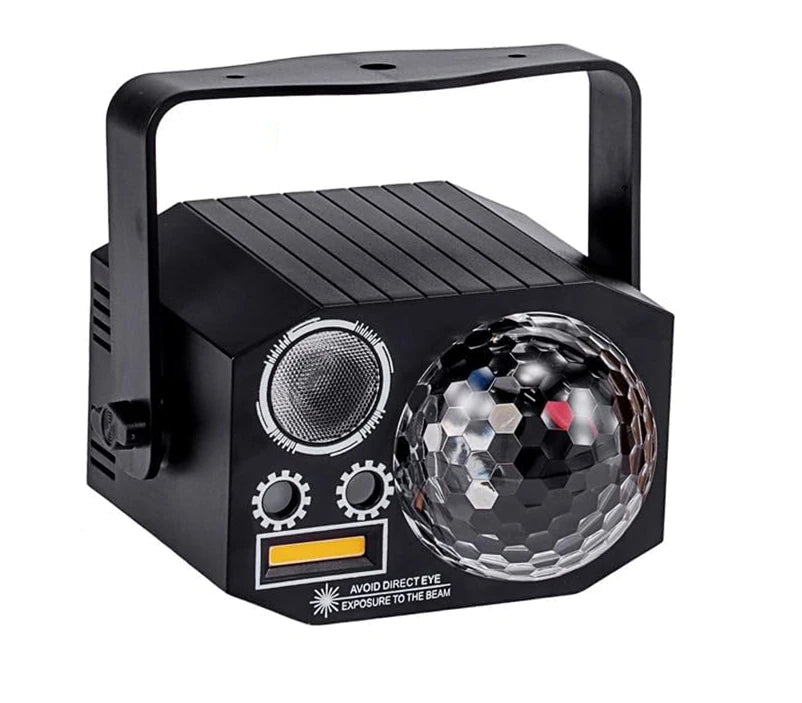 Dj Party Disco Ball Lights with Pattern and Sound Activated LED Stage Strobe Light Christmas Rave/Home Karaoke/Dance/Club Bar
