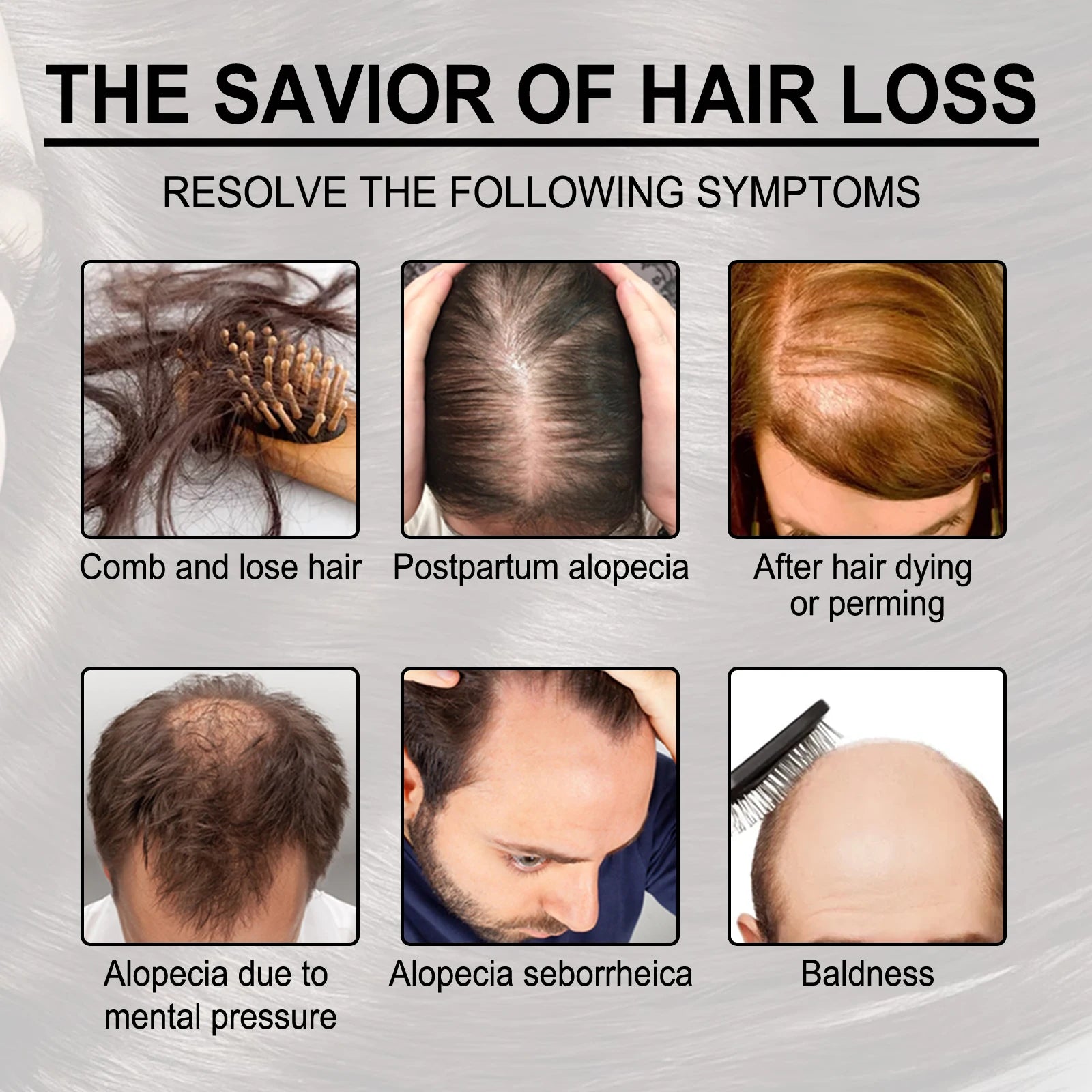 Tidesmit Fast Hair Growth Oil: Treatment for Alopecia, Baldness, and Hair Loss Repair to Stimulate Regrowth.