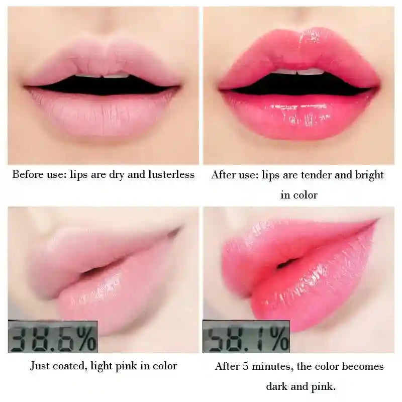 Aloe Vera Color Changing Lip Balm | Moisturizing Long-Lasting Treatment Lip Care Tidesmit