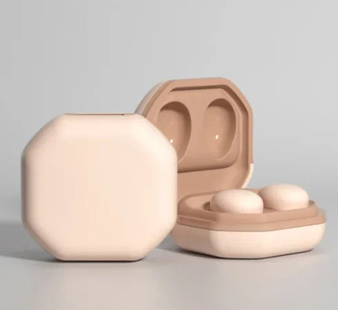 Tidesmit Wireless Sleep Earbuds - Compact Active Noise Cancelling TWS Pink Coffee Color Tidesmit