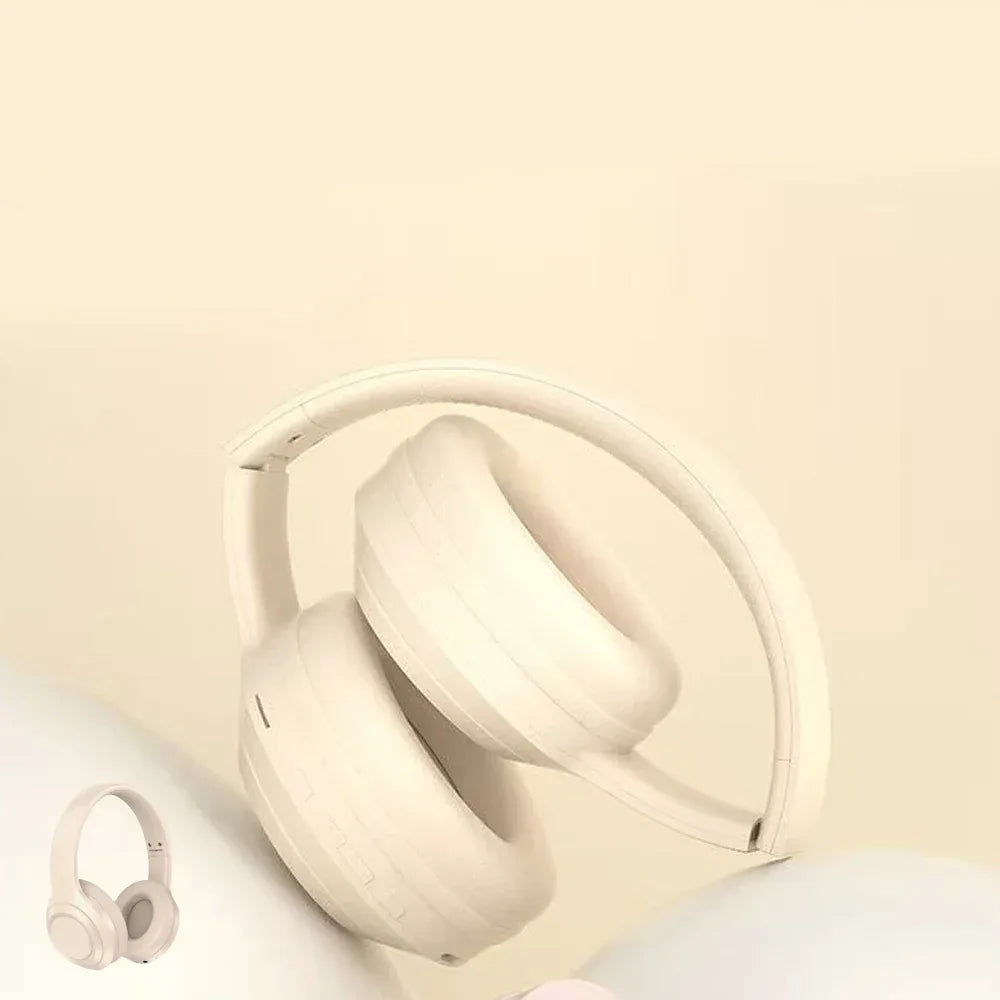 Tidesmit Wireless Bluetooth Headphones Foldable Over-Ear Mic White Tidesmit