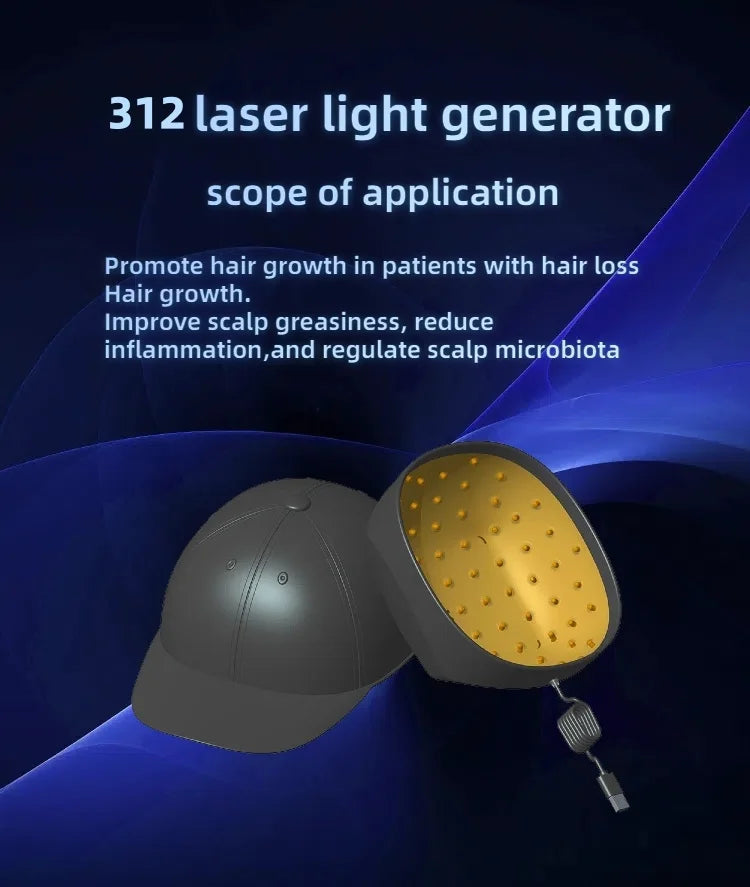 312 Laser Cap Red Light Therapy Hair Laser Hat for Hair Growth, Red Cap Hair Growth Products, Fast Grow Red Light Hat