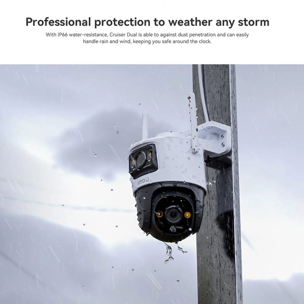 IMOU Cruiser Dual 10MP&8MP Dual Lens Outdoor PTZ WiFi Camera 8x Digital Zoom AI Vehicle Human Detection Full Color Surveillance