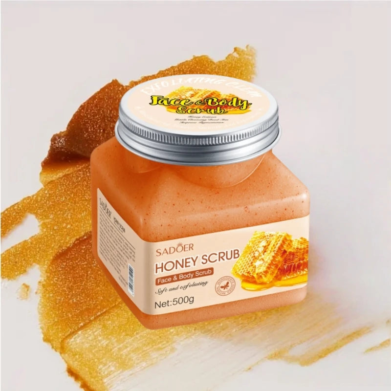 Honey Exfoliating Scrub 500g - Deep Cleansing Natural Body Treatment Scrubs Treatments Tidesmit
