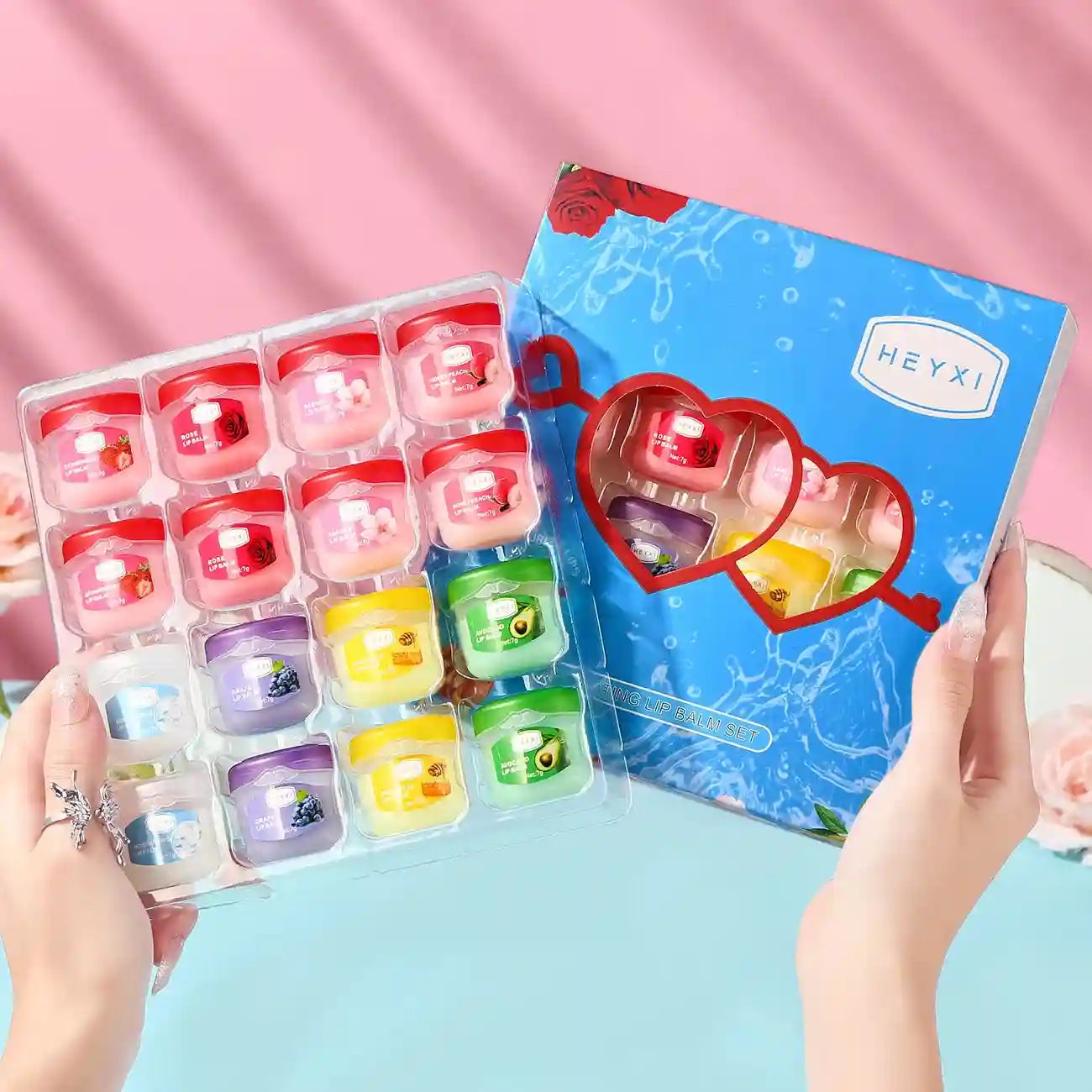 Fruit Lip Balm Set: 16pc Moisturizing Lip Care Kit for Dry Lips Lip Care Tidesmit