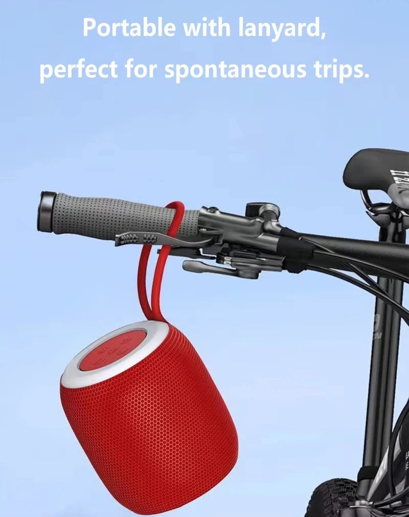 Lenovo Mini Bluetooth Speaker With Lanyard Portable Outdoor Home Mini Speaker With Deep Bass Travel Essentials For Friend Gift