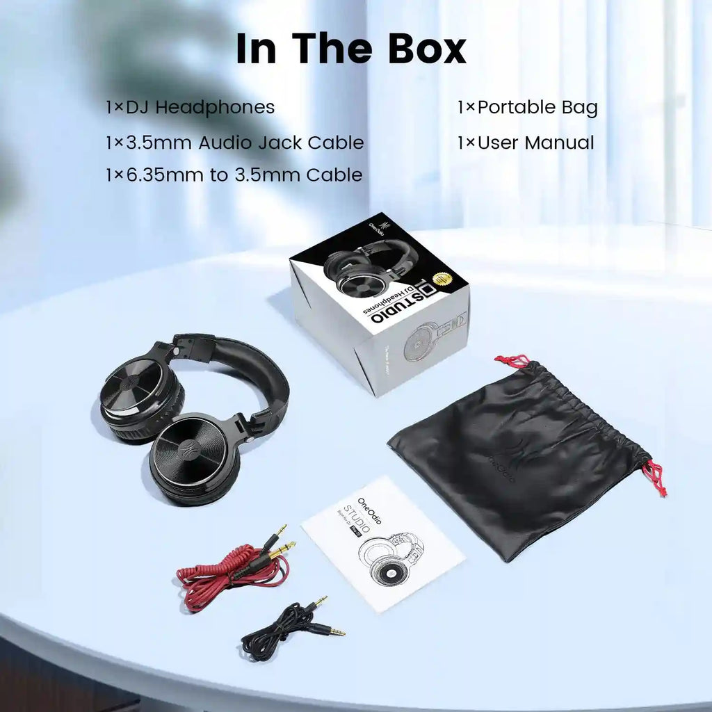 Over-Ear Wired Studio Monitor Headphones with Mic - Tidesmit Tidesmit