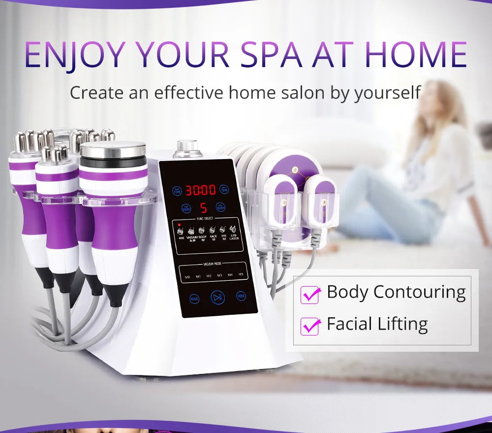 6-in-1 Cavitation Body Slimming & Skin Tightening Device | Tidesmit Body Shaping Massage Equipment Tidesmit
