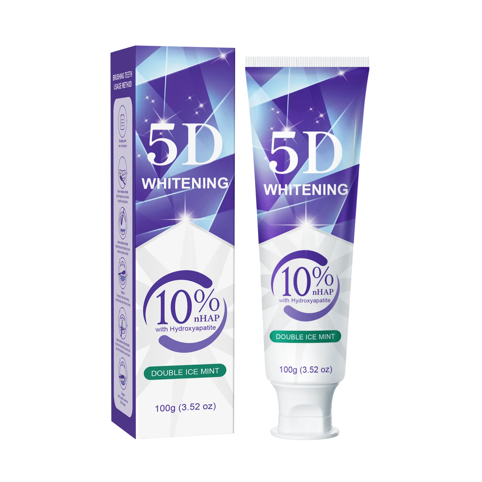 Tidesmit Nano Hydroxyapatite teeth whitening toothpaste for stain removal and fresh breath oral care