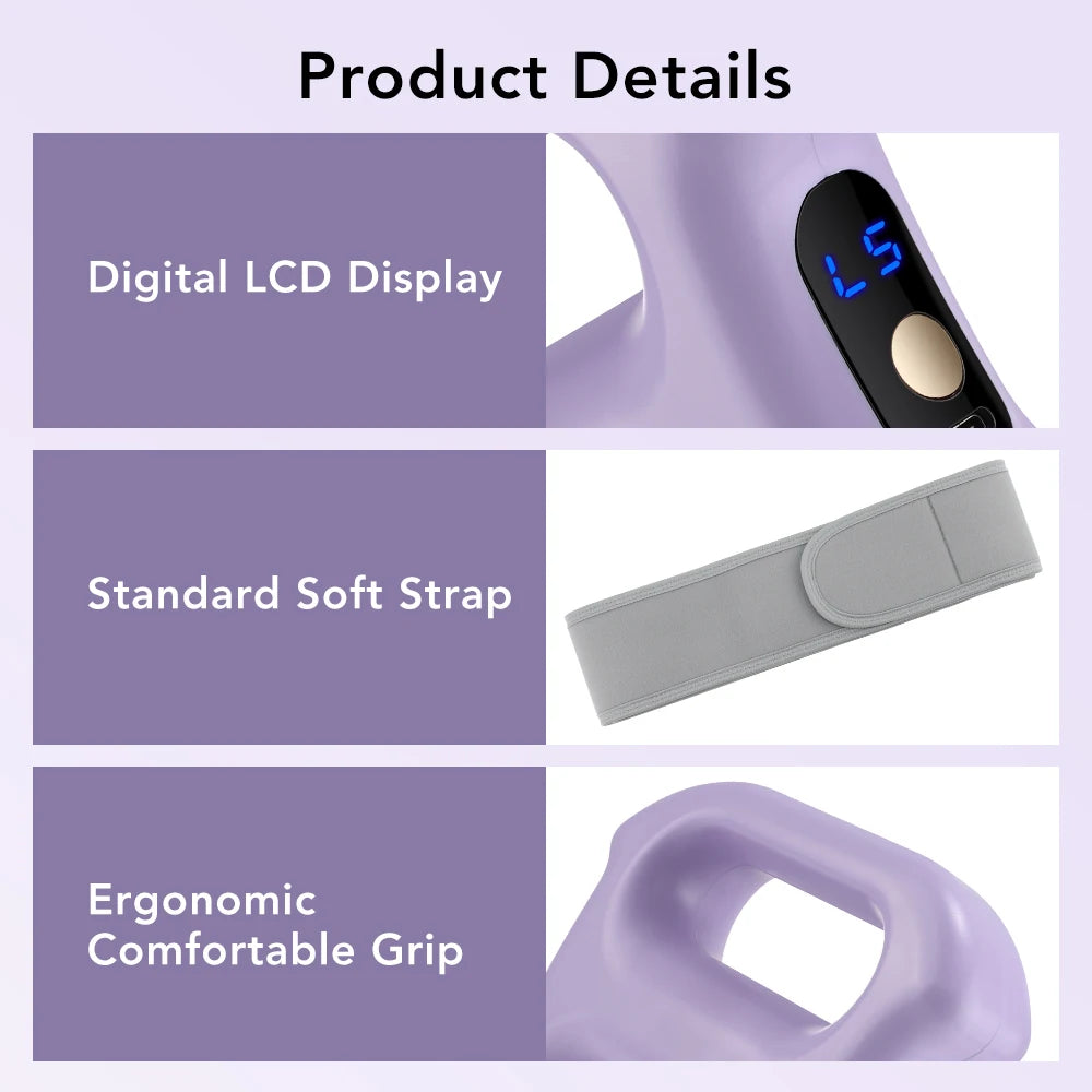 Fascia Gun Portable Deep Tissue Massager Belt - Purple | Tidesmit Fascia Gun Tidesmit