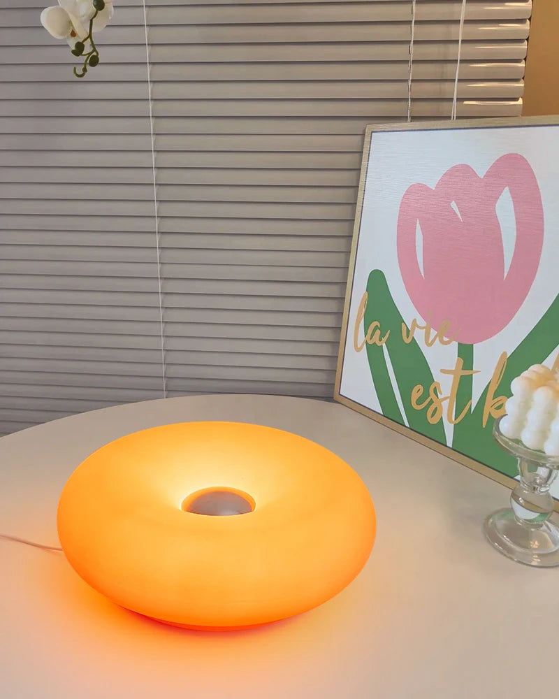 Bauhaus Ring Light: Minimalist Adjustable LED Table Lamp for Content Tidesmit