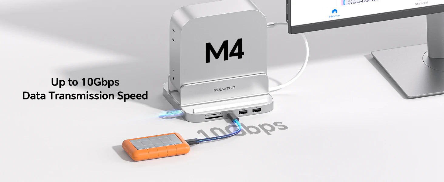 Mac Mini M4 Docking Station with 4K HDMI and M.2 SSD Expansion Tidesmit