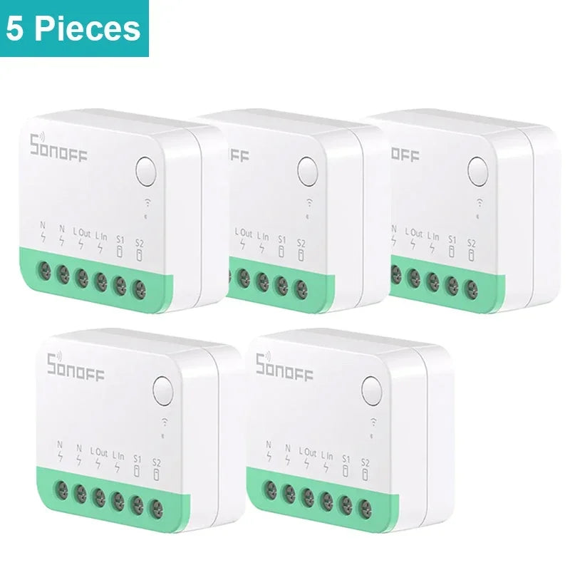 Matter Smart Switch - WiFi Home Automation Module for Energy Saving 5PCS MINIR4M Tidesmit