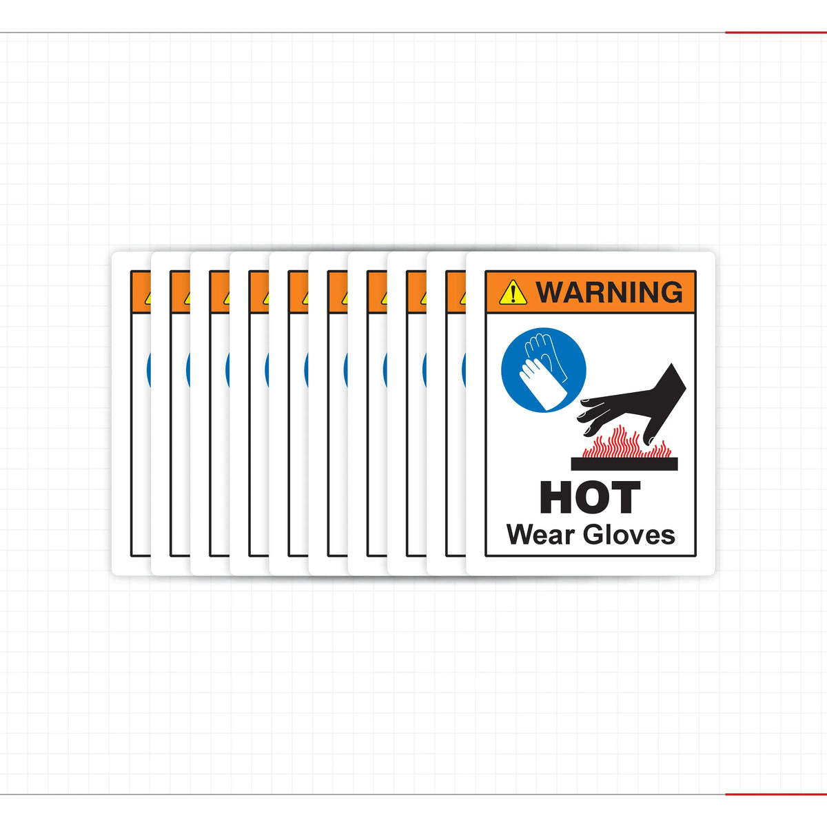 Mechanical Hazard Warning Decal Broken Saw Blade Cuts Risk Safety Sign - Angle/Detail 2