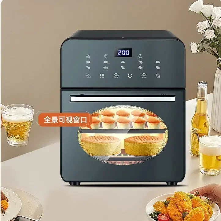【hot item】Air Fryer Oven Steam Tender Baking Air Oven All-in-one Machine Visible 24 Large Capacity Six-in-one
