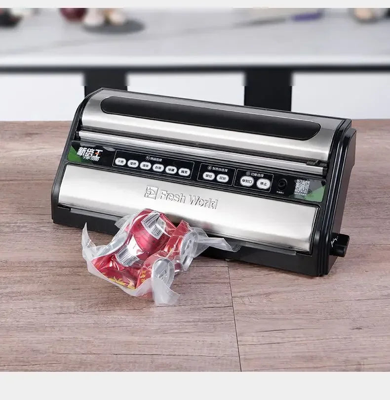 Automatic Vacuum Sealer: Commercial Food Packaging & Household Freshness Sealing Machine