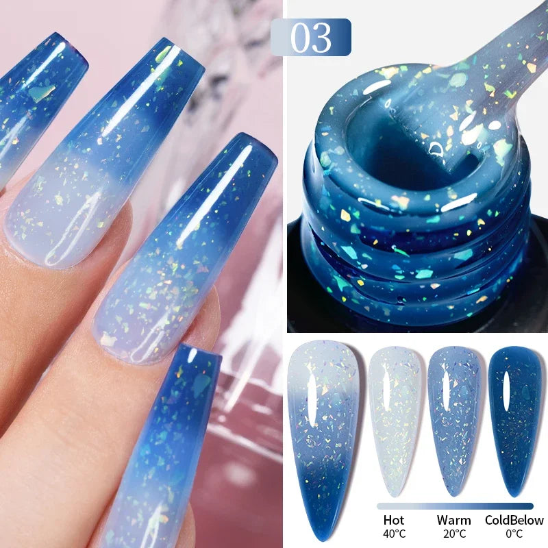 Cat Eye Magnetic Gel Polish 7.5ml - Professional Long-Lasting Nail Art Permanent Makeup Machines Thermal Aurora Top 3