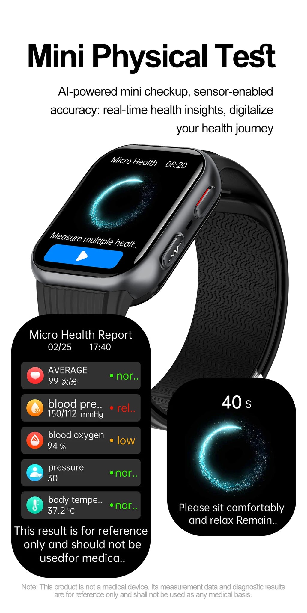2026New Airbag Blood Pressure SmartWatch NFC ECG+PPG Body Temp Sleep SpO2 Monitor Sports Fitness Health SmartWatch For Men Women