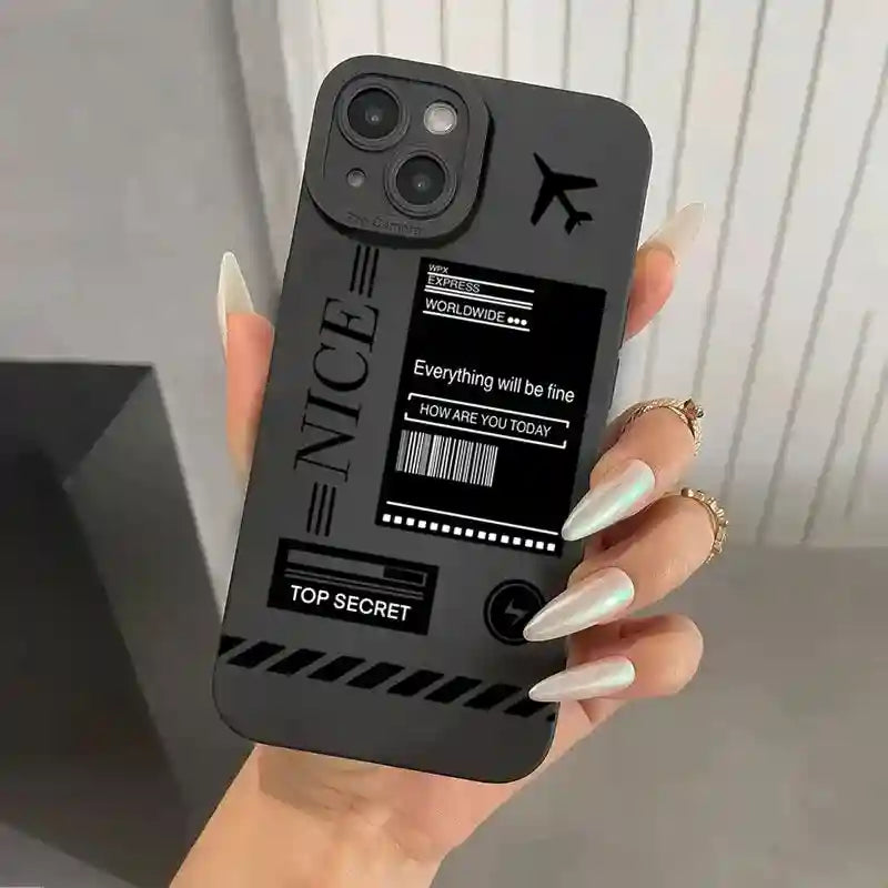 Airplane Route Phone Case | Shock-Absorbing Travel Cover for iPhone 3 Tidesmit